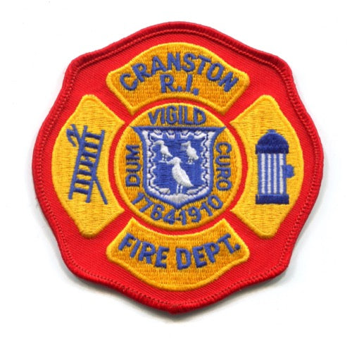 Cranston Fire Department Patch Rhode Island RI – 911Patches.com