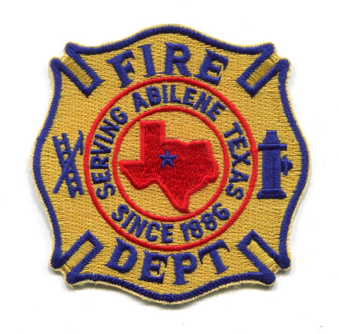 Abilene Fire Department Patch Texas TX