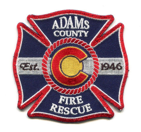 Adams County Fire Rescue Department Patch Colorado CO