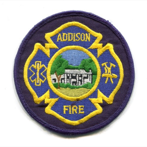 Addison Fire Department Patch Texas TX v3 – 911Patches.com