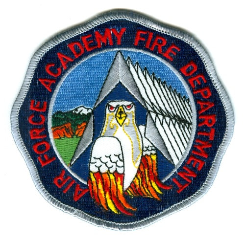 Air Force Academy Afa Fire Department Usaf Military Patch Colorado Co 