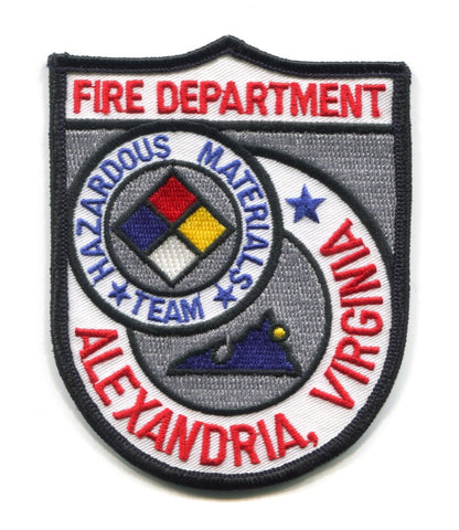 Alexandria Fire Operations Hazardous Materials Team HazMat Patch Virginia VA