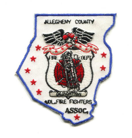 Allegheny County Volunteer Fire Fighters Association Patch Pennsylvania PA