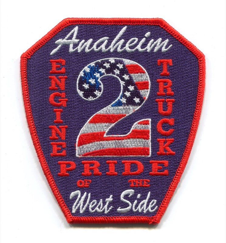 Anaheim Fire Department Station 2 Patch California CA