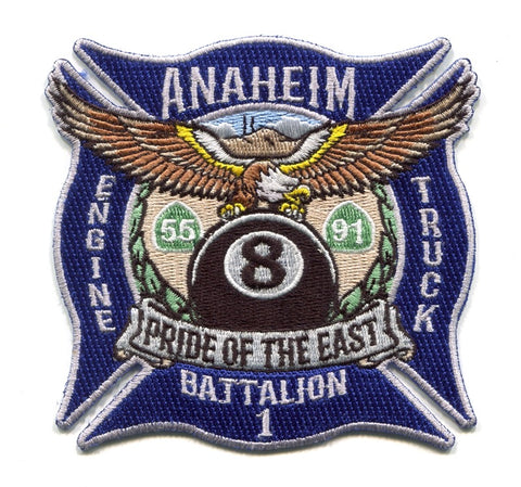 Anaheim Fire Department Station 8 Patch California CA