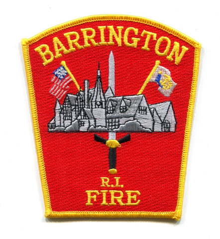 Barrington Fire Department Patch Rhode Island RI