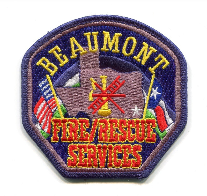 Beaumont Fire Rescue Services Department Patch Texas TX