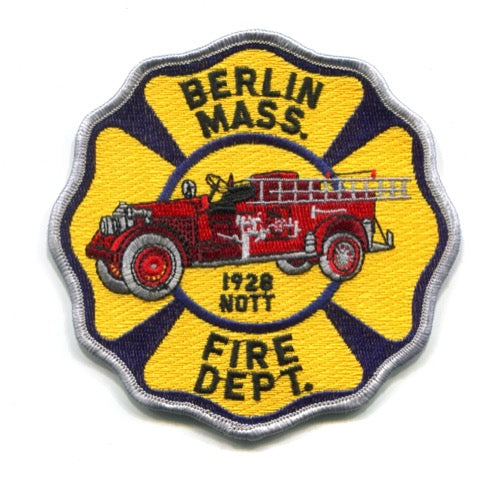 Berlin Fire Department Patch Massachusetts MA – 911Patches.com