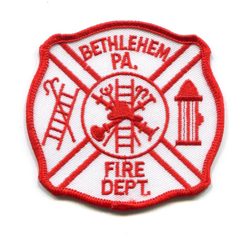 Bethlehem Fire Department Patch Pennsylvania PA