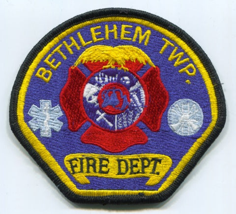 Bethlehem Township Fire Department Patch Pennsylvania PA