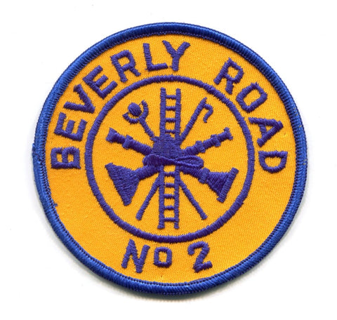 Beverly Road Fire Department Company Number 2 Patch New Jersey NJ