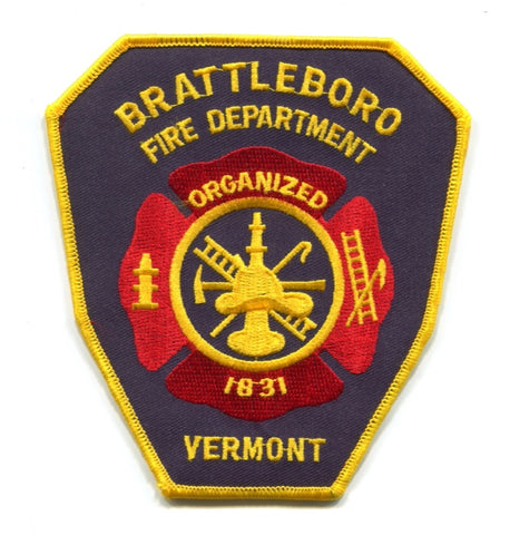 Brattleboro Fire Department Patch Vermont VT