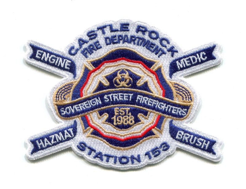 Castle Rock Fire Rescue Department Station 153 Patch Colorado CO