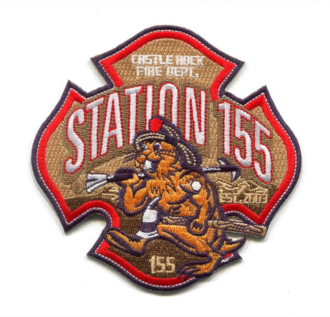 Castle Rock Fire Rescue Department Station 155 Patch Colorado CO