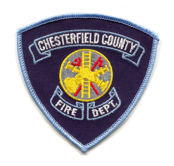 Chesterfield County Fire Department Patch Virginia VA v3 – 911Patches.com