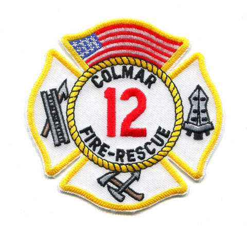 Colmar Fire Rescue Department 12 Patch Pennsylvania PA