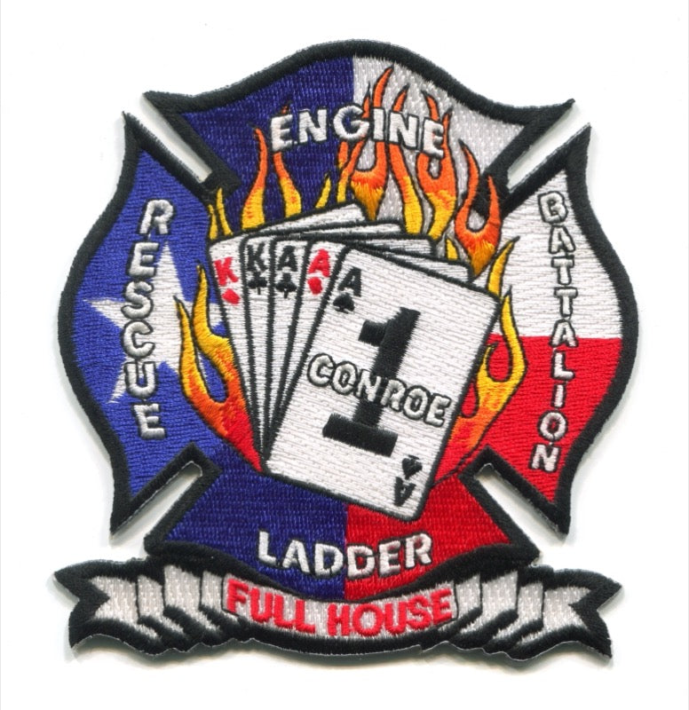 Conroe Fire Department Station 1 Patch Texas TX