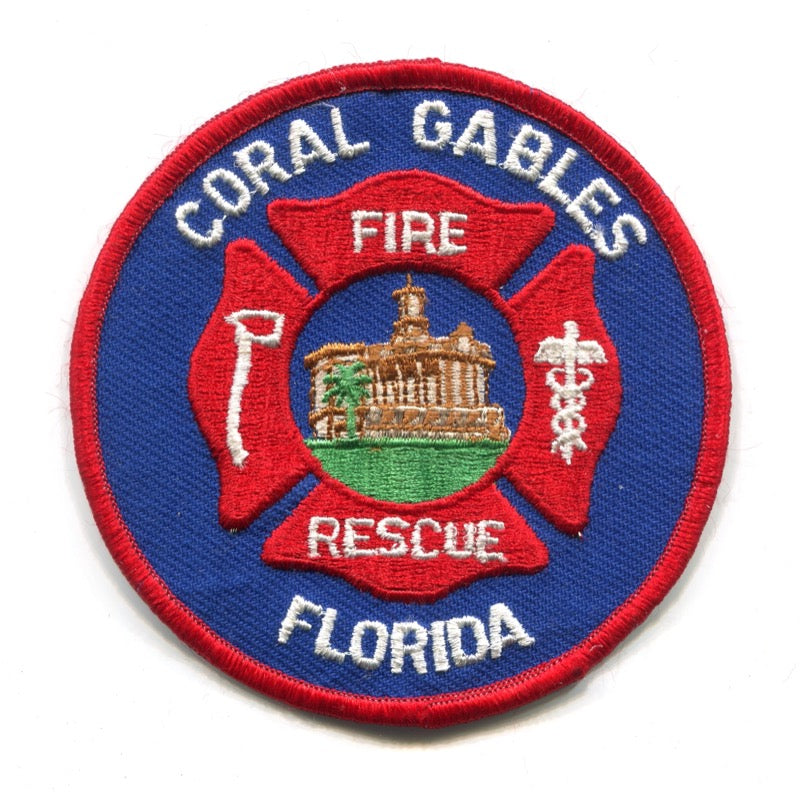 Coral Gables Fire Rescue Department Patch Florida FL