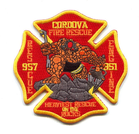 Cordova Fire Rescue Department Engine 951 Rescue 957 Patch North Carolina NC