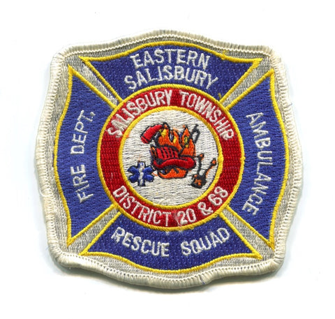 Eastern Salisbury Fire Department District 20 and 68 Patch Pennsylvania PA