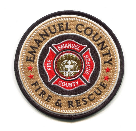 Emanuel County Fire and Rescue Department Patch Georgia GA