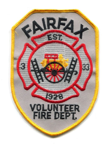 Fairfax Volunteer Fire Department 3 33 Patch Virginia VA