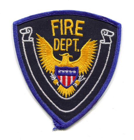 Fire Department Patch No State Affiliation Blank Generic Stock