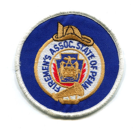 Firemens Association of the State of Pennsylvania Fire Patch Pennsylvania PA