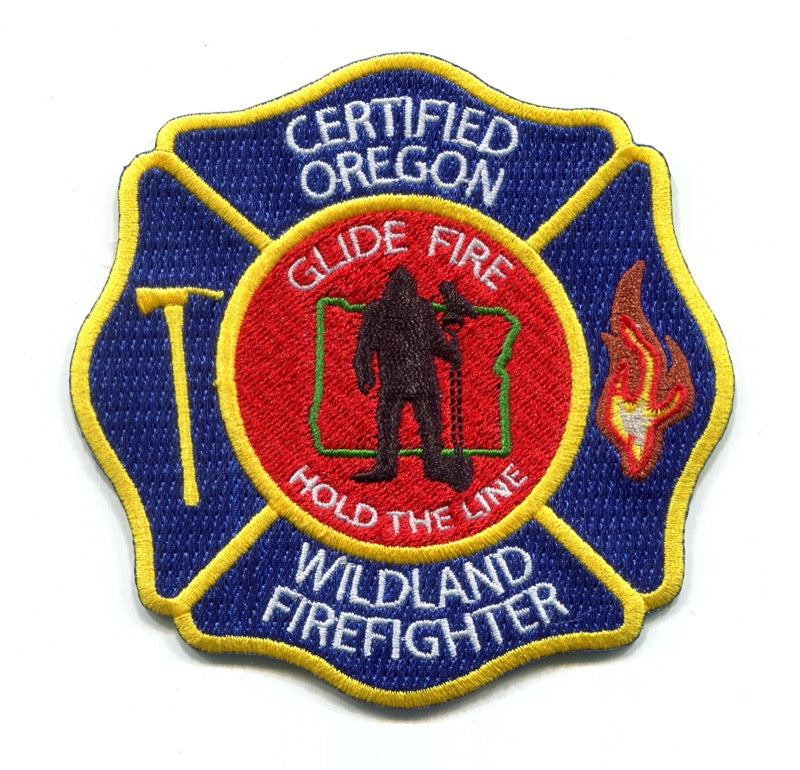 Glide Rural Fire Protection District Certified Wildland Firefighter Patch Oregon OR