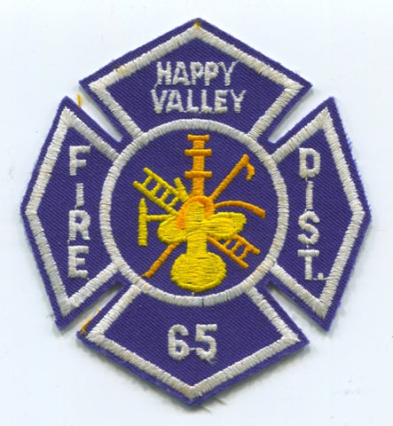 Happy Valley Fire District 65 Patch Oregon OR