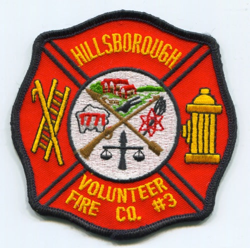 Hillsborough Volunteer Fire Company Number 3 Patch New Jersey NJ v2 ...