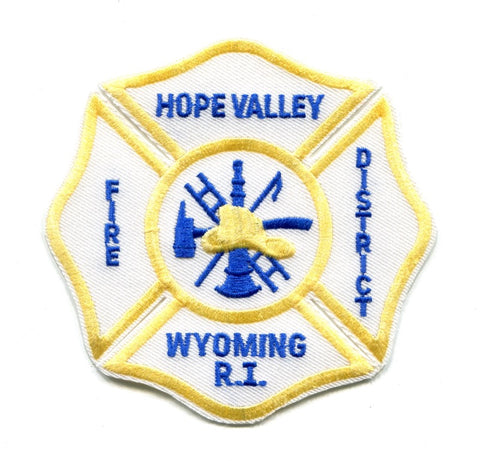 Hope Valley Fire District Wyoming Patch Rhode Island RI