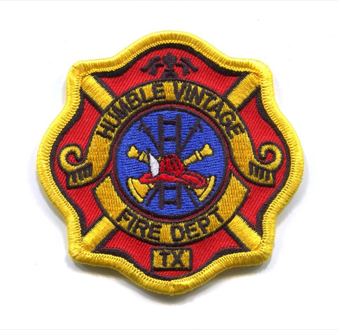 Humble Vintage Fire Department Patch Texas TX