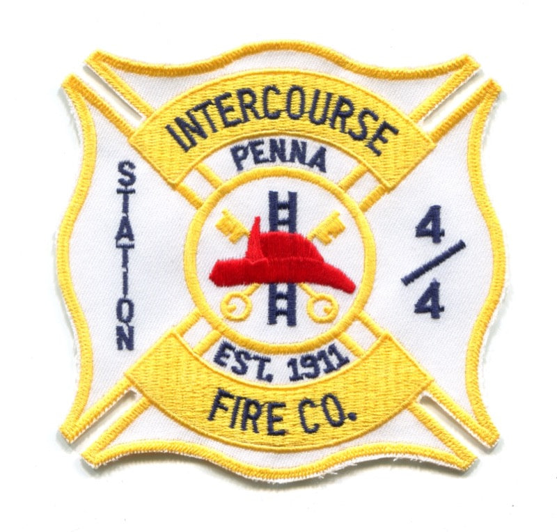 Intercourse Fire Company Station 4-4 Patch Pennsylvania PA