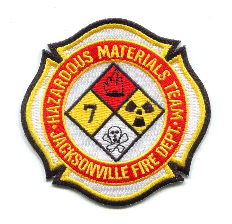 Jacksonville Fire and Rescue Department Station 7 HazMat Team Patch Florida FL