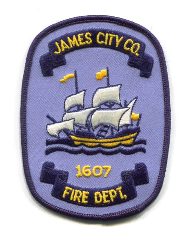 James City County Fire Department Patch Virginia VA