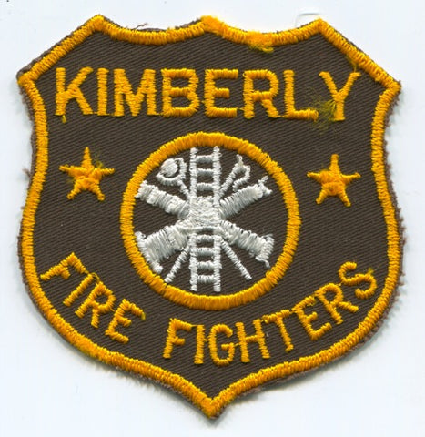 Kimberly Fire Department Firefighters Patch Wisconsin WI