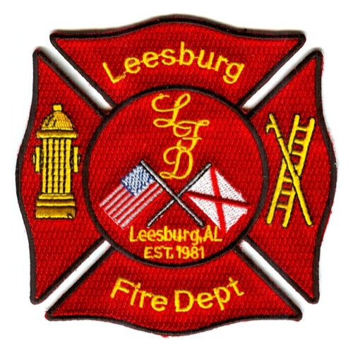 Leesburg Fire Department Patch Alabama AL