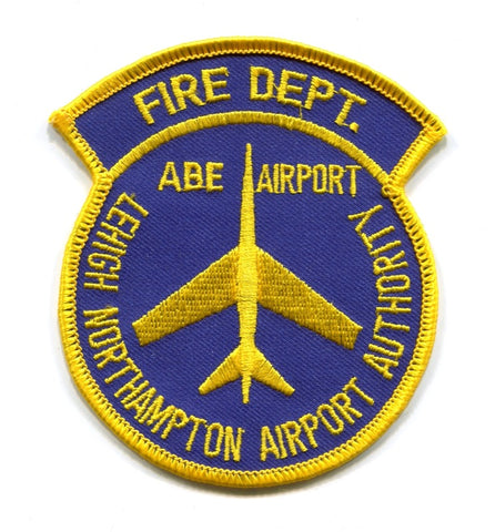 Lehigh Northampton Airport Authority Fire Department Patch Pennsylvania PA