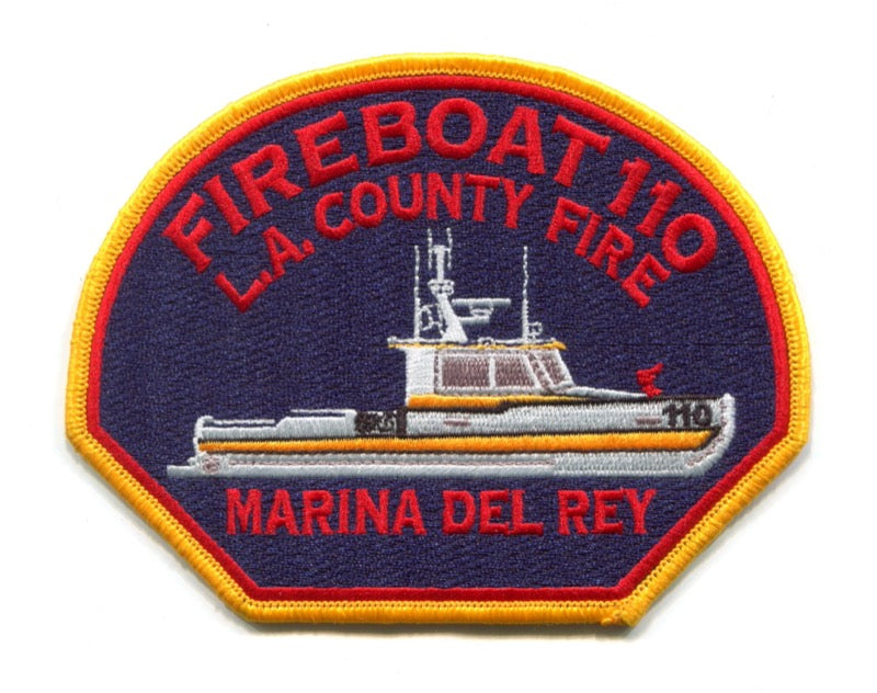 Los Angeles County Fire Department Fireboat 110 Patch California Ca 