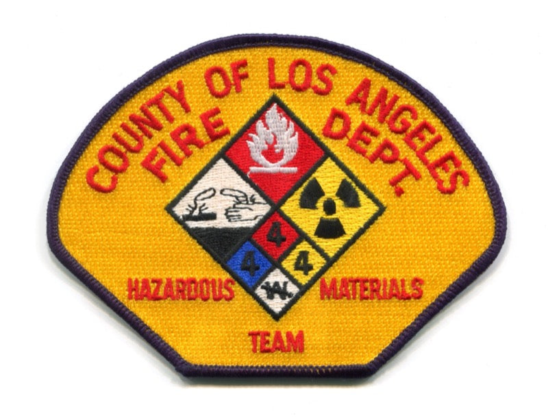 Los Angeles County Fire Department HazMat Team Patch California CA