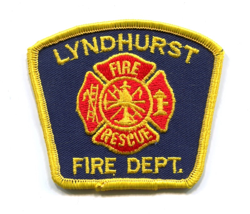 Lyndhurst Fire Rescue Department Patch New Jersey NJ Hat Size ...