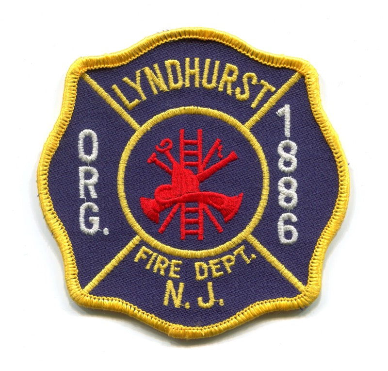 Lyndhurst Fire Department Patch New Jersey NJ v2 – 911Patches.com