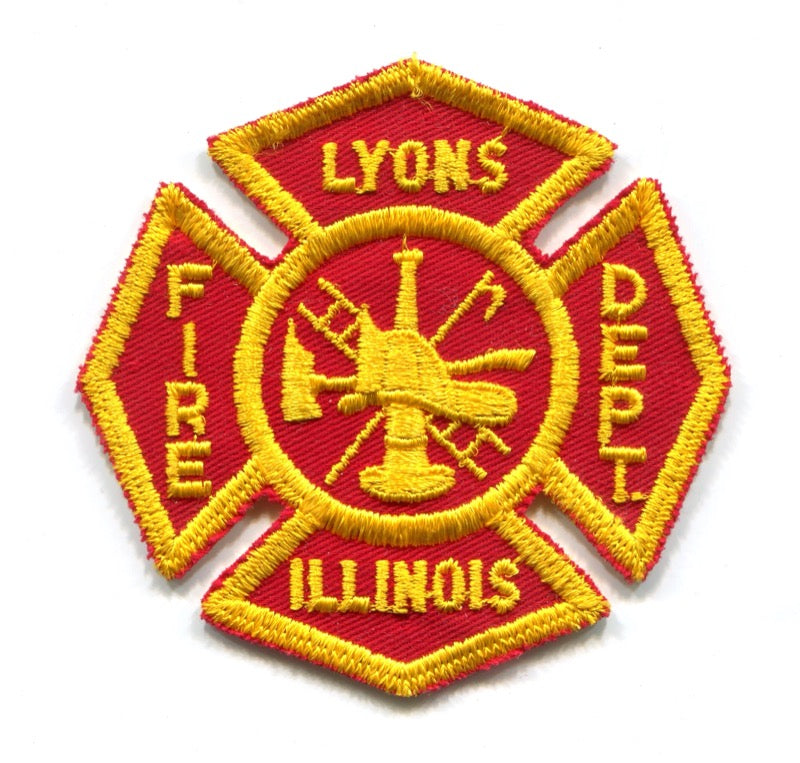 Lyons Fire Department Patch Illinois IL