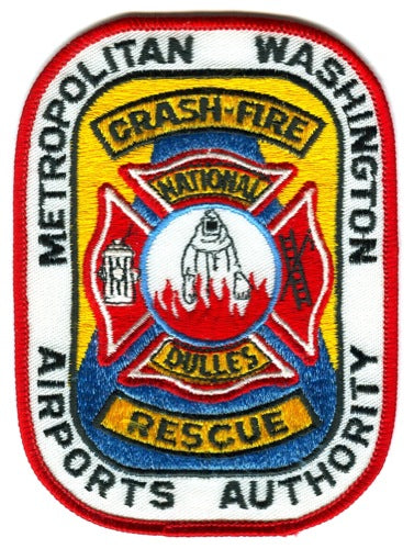 Metropolitan Washington Airports Authority Crash Fire Rescue Patch Washington DC