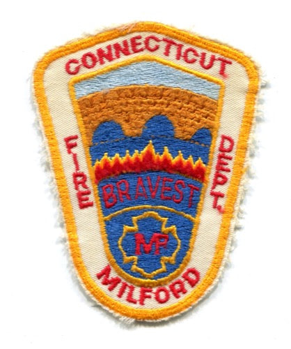 Milford Fire Department Patch Connecticut CT v2 – 911Patches.com