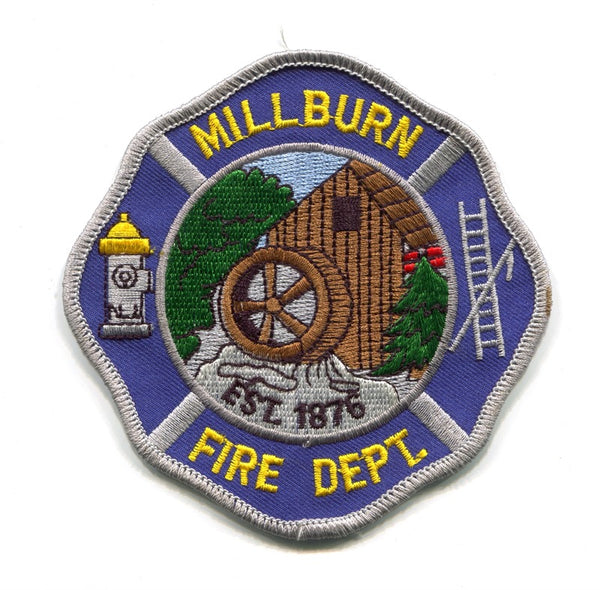 Millburn Fire Department Patch New Jersey NJ v2 – 911Patches.com