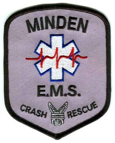 Minden Fire Department EMS Crash Rescue Patch Nebraska NE