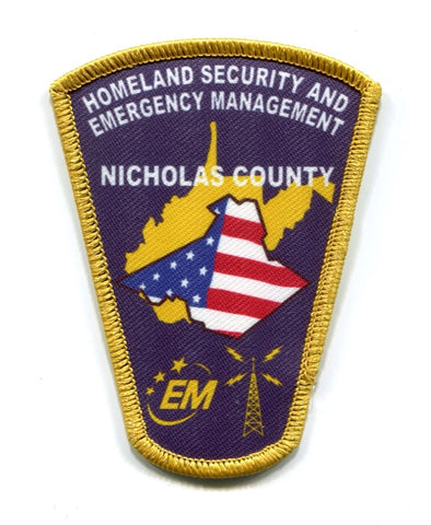 Nicholas County Emergency Management Fire EMS Police Sheriff Patch West Virginia WV