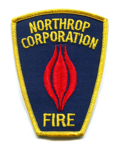 Northrop Grumman Aircraft Corporation Fire Department Patch California CA